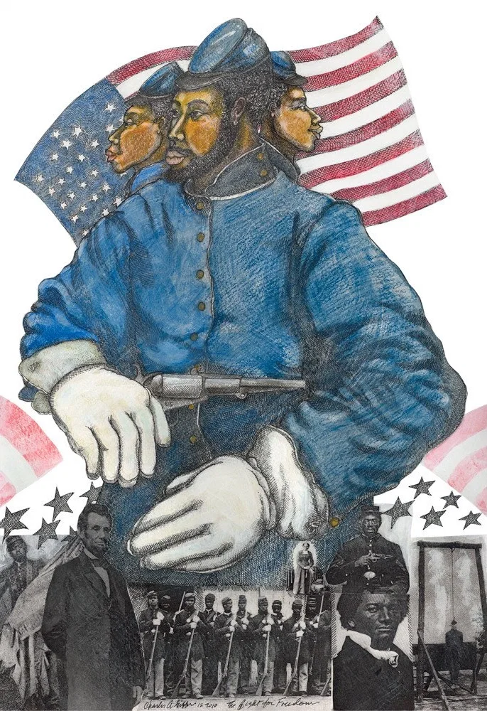 Fight For Fedom by Charles Bibbs — Giclee On Paper