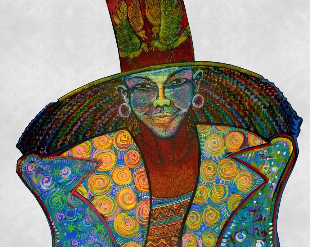 Girl In Art by Charles Bibbs — Giclee On Paper