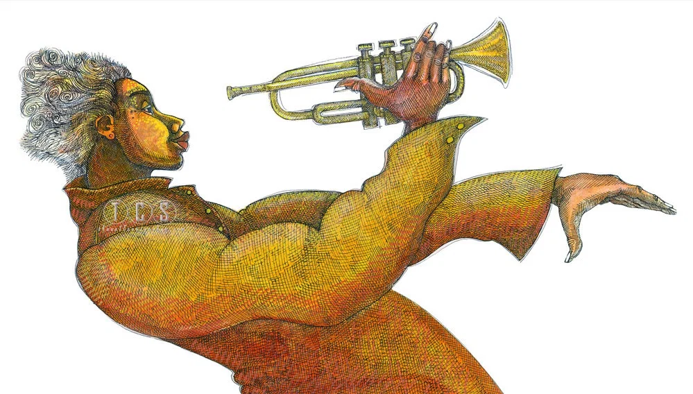 Jazz Composition Giclee by Charles Bibbs