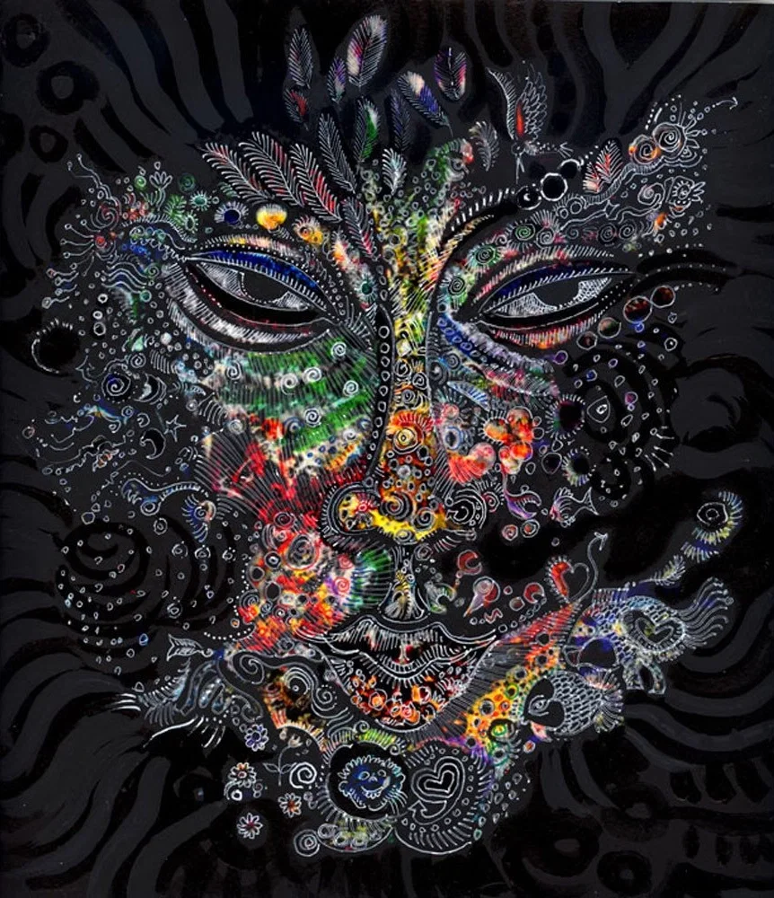 Mask Number 3 Collaboration with Sabrina Gibson by Charles Bibbs — Giclee On Paper