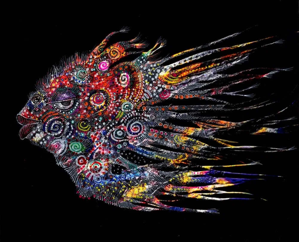 Mask Number 4 Collaboration with Sabrina Gibson by Charles Bibbs — Giclee On Paper