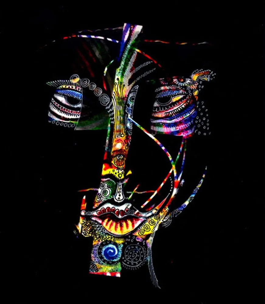 Mask Number 5 Collaboration with Sabrina Gibson by Charles Bibbs — Giclee On Paper