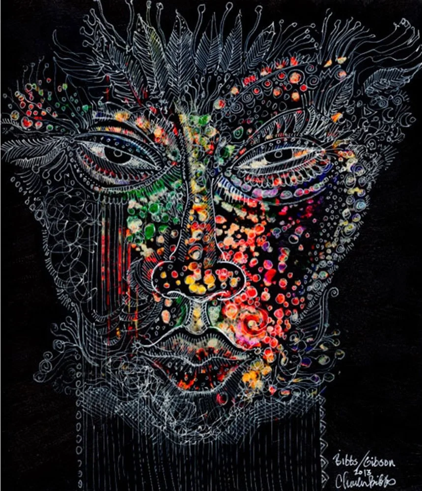 Mask Number 6 Collaboration with Sabrina Gibson by Charles Bibbs — Giclee On Paper