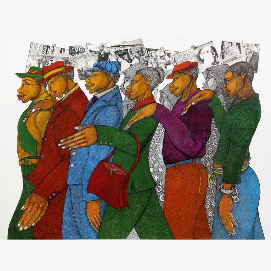 Marching In The Spirit by Charles Bibbs — Giclee On Canvas
