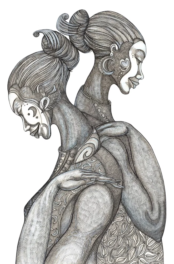 Mystic Girls Giclee Artist Proof by Charles Bibbs