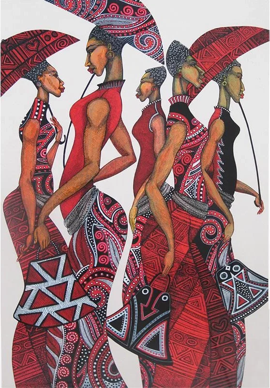 Parasol Lady by Charles Bibbs — Giclee On Paper
