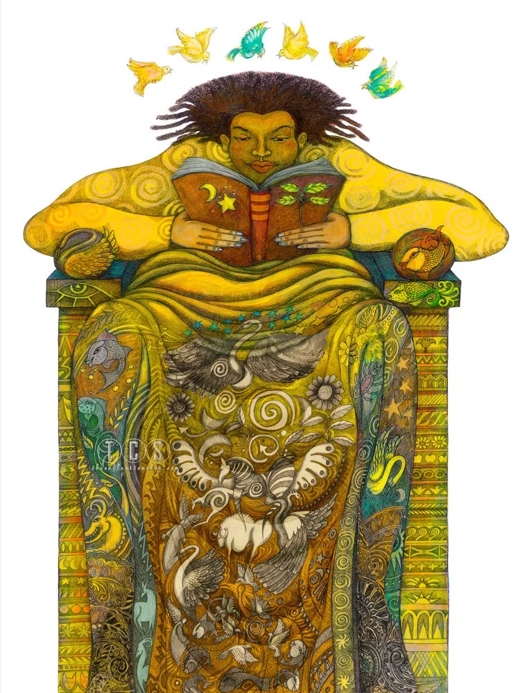 The reader II Giclee by Charles Bibbs