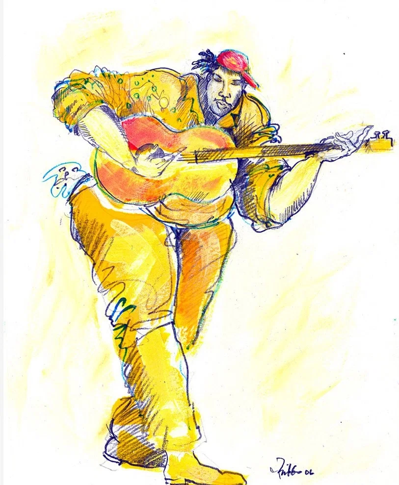 The Player by Charles Bibbs — Giclee On Paper