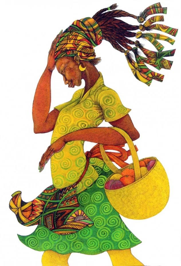 The Yellow Basket by Charles Bibbs — Giclee On Paper