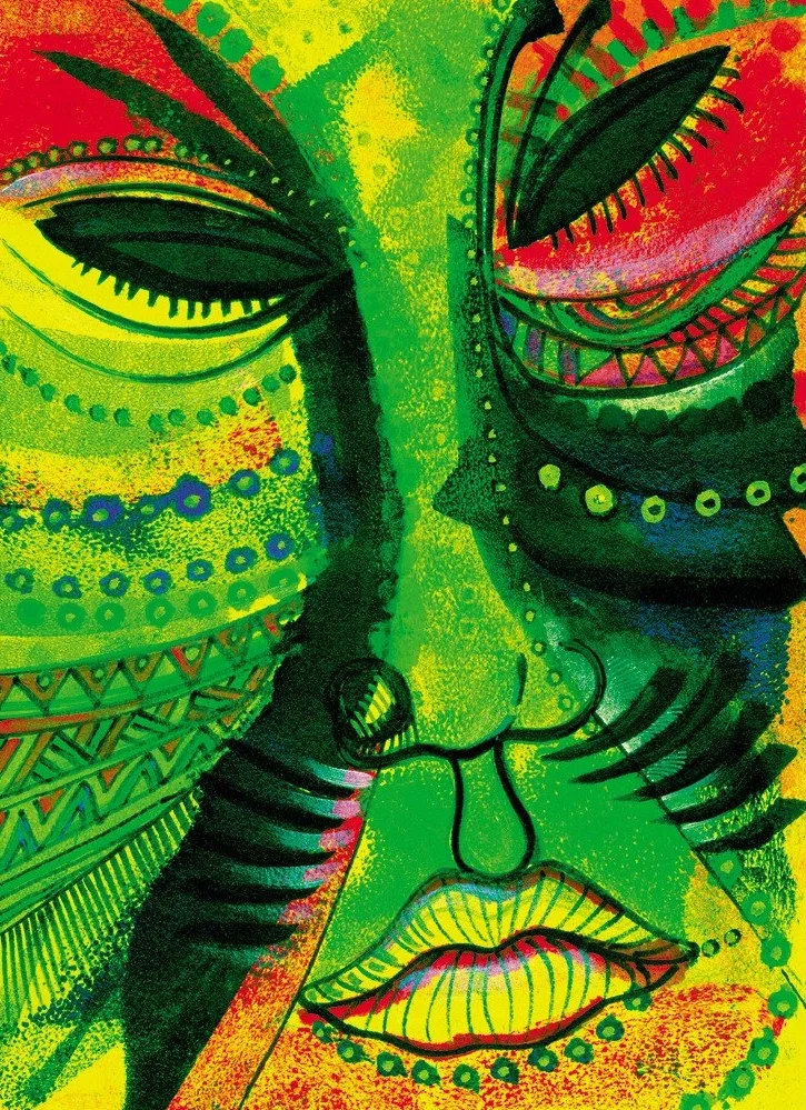 Todays Mask by Charles Bibbs — Giclee On Paper