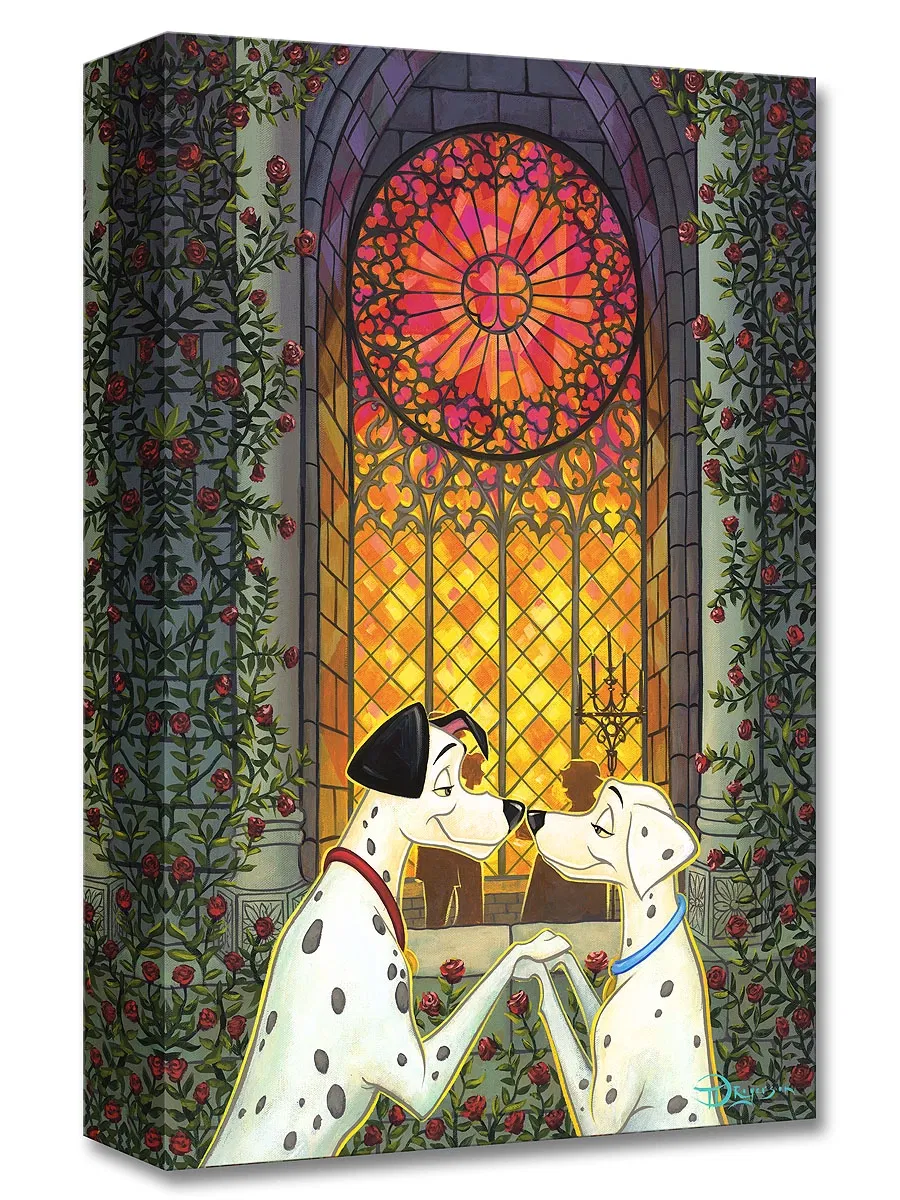 One Hundred And One Roses From One Hundred and One  Dalmations by Tim Rogerson — Gallery Wrapped Giclee On Canvas