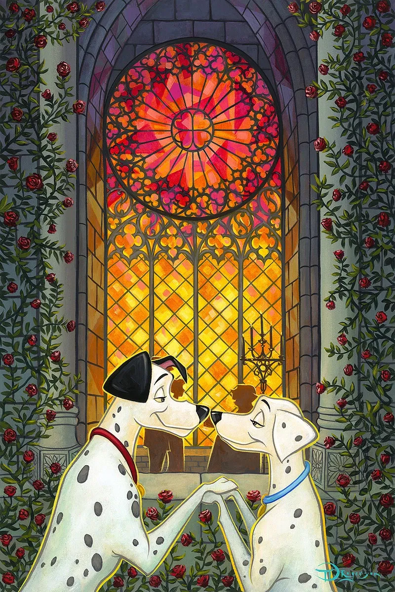 One Hundred And One Roses by Tim Rogerson — Hand-Embellished Giclee on Canvas