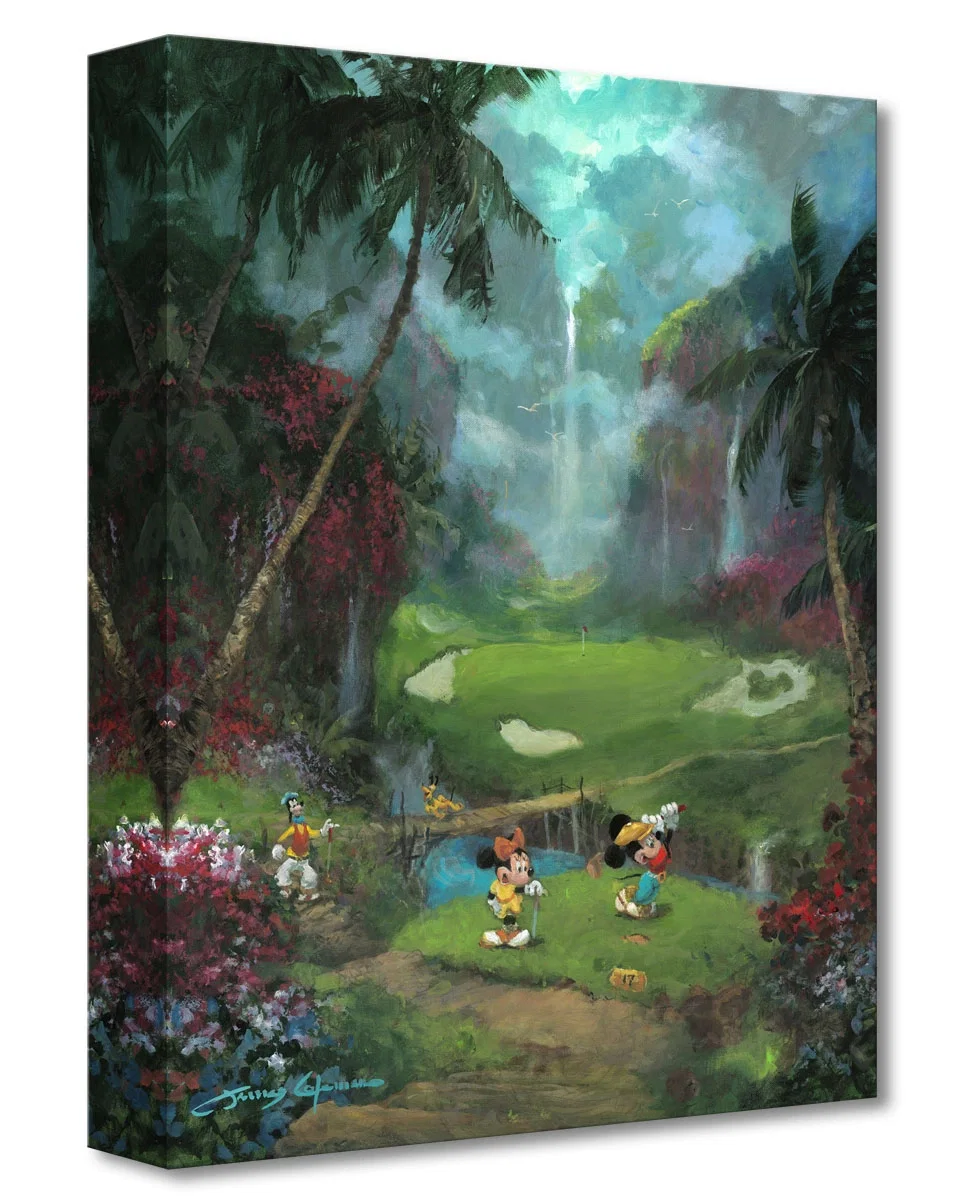 17th Tee in Paradise by James Coleman — Hand-Embellished Giclee on Canvas