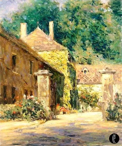 Walkway In Sassongy by Leonard Wren