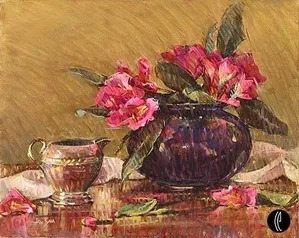 Jan Saia - Pink Rhododendrons