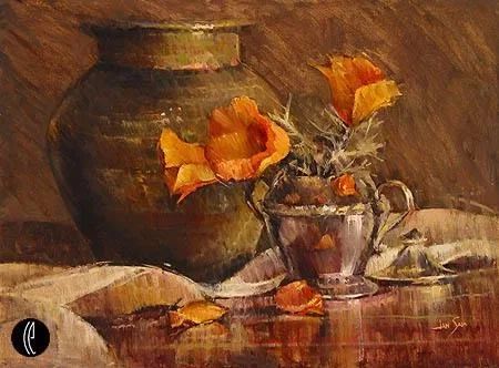Three Poppies by Jan Saia