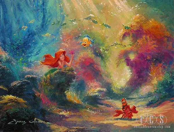 Dreaming Ariel The Little Mermaid by James Coleman — Giclee On Canvas