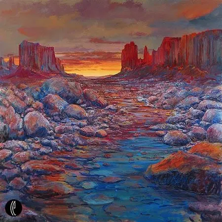 Desert Pool by Harrison Ellenshaw