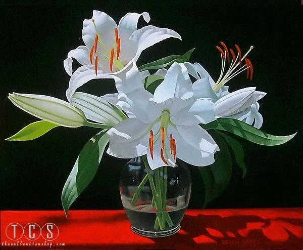 White Lilies In Soho by Brian Davis