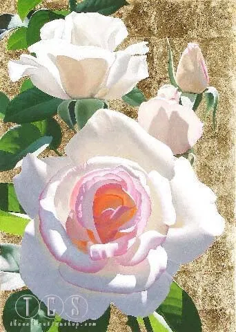 Four Golden Roses by Brian Davis