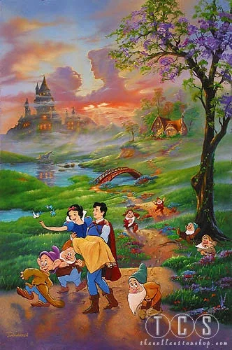 Snow Whites Romance Artist Proof - From Snow White and the Seven Dwarfs by Jim Warren