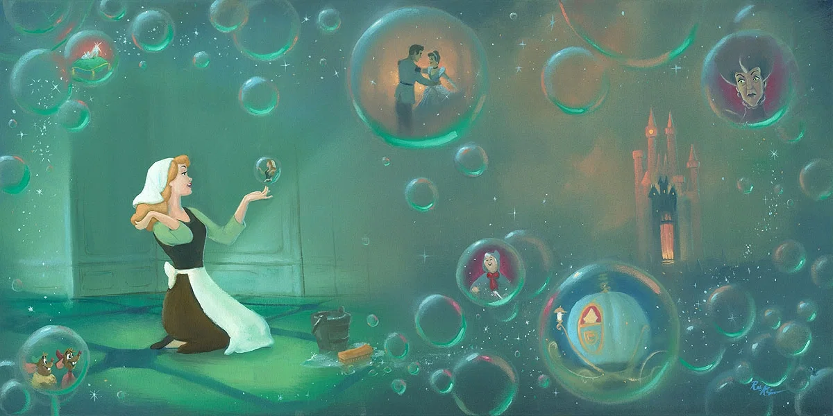 A Fairytale Life From Cinderella by Rob Kaz — Hand-Embellished Giclee on Canvas
