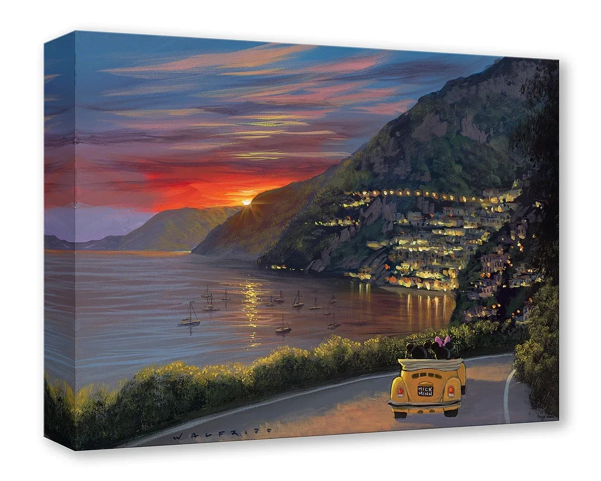 Riding Through Amalfi by Walfrido Garcia — Gallery Wrapped Giclee On Canvas