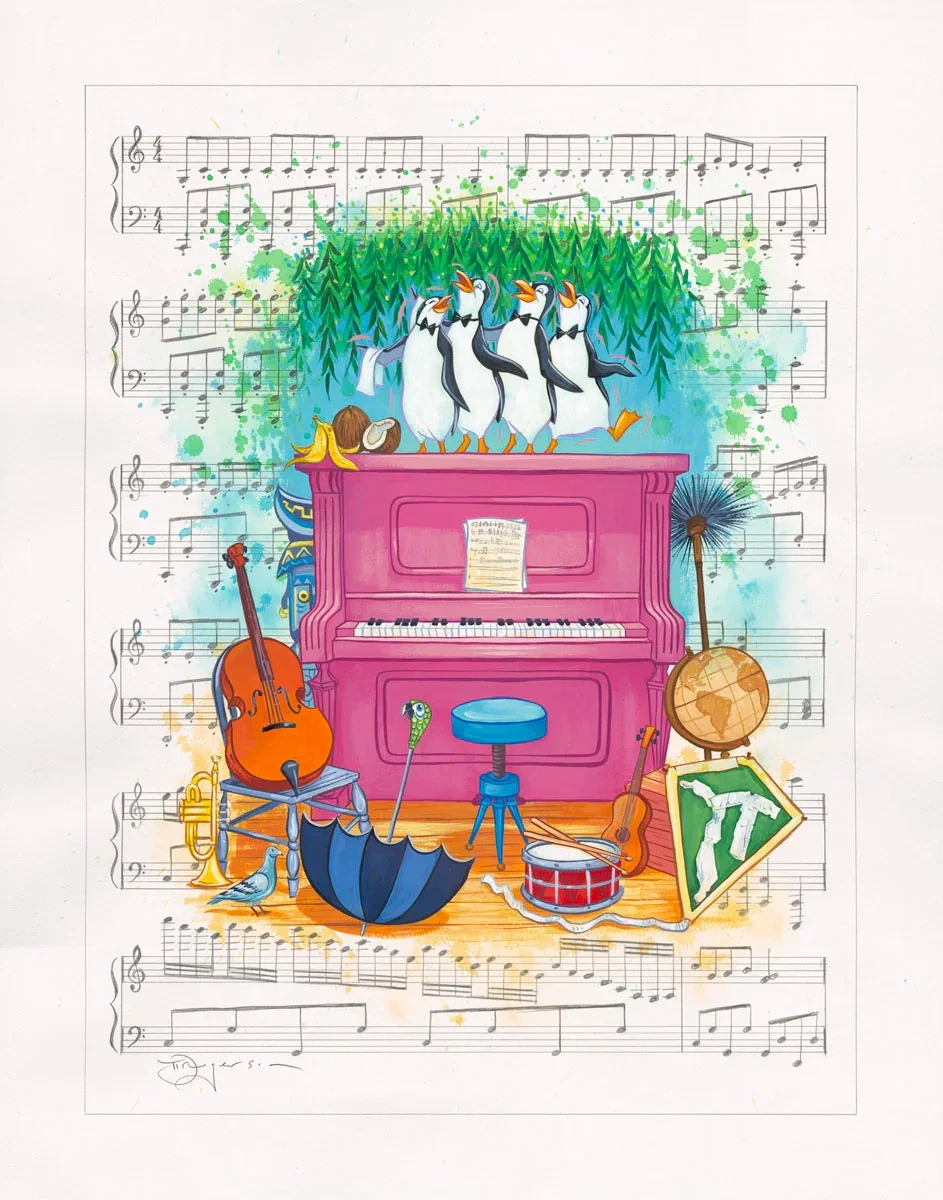Ballads by Brothers by Tim Rogerson — Hand-Embellished Giclee on Canvas