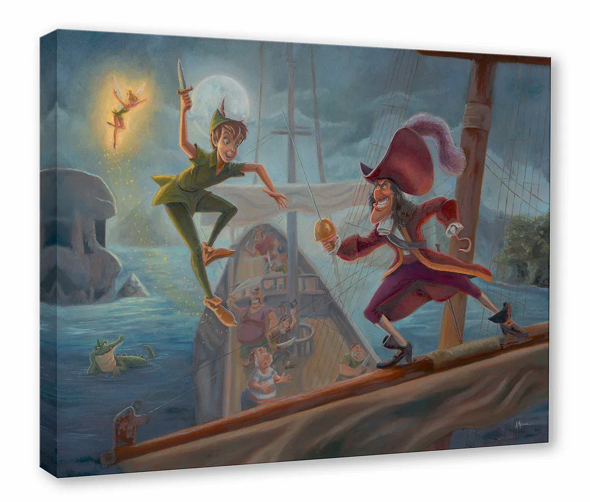 Battle for Neverland by Angel Alvarez — Gallery Wrapped Giclee On Canvas