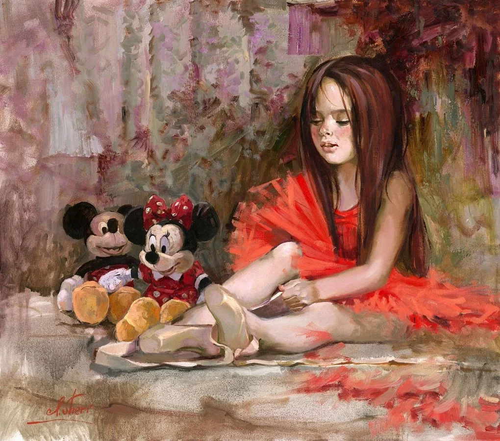 Before the Lesson by Irene Sheri — Hand-Embellished Giclee on Canvas