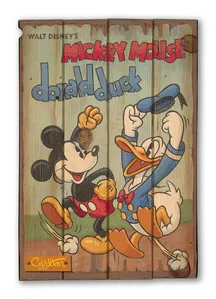 Trevor Carlton - Best Pals Giclee On Reclaimed Wood