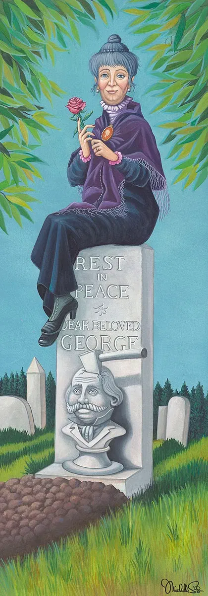 Stretching Portrait: The Black Widow by Michelle St Laurent