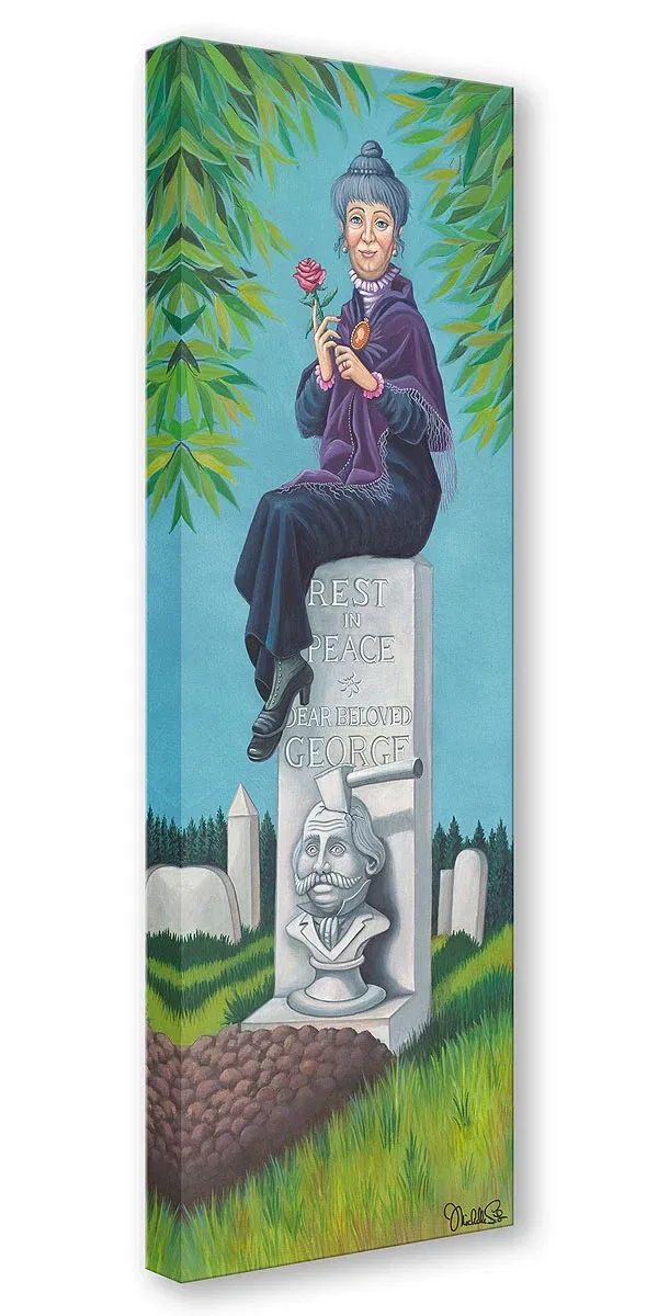 Stretching Portrait: The Black Widow by Michelle St Laurent — Gallery Wrapped Giclee On Canvas