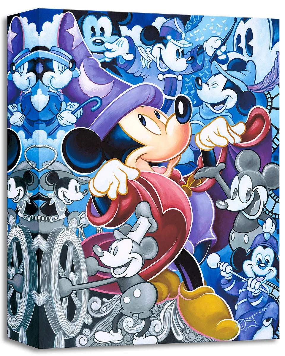 Celebrate the Mouse From Disney Fantasia by Tim Rogerson — Gallery Wrapped Giclee On Canvas