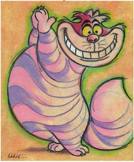 Cheshire Cat - From Alice in Wonderland by Dick Duerrstein — Hand-Embellished Giclee on Canvas