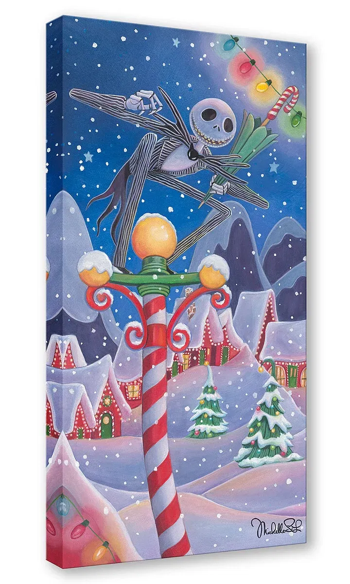 Christmas Town by Michelle St Laurent — Gallery Wrapped Giclee On Canvas