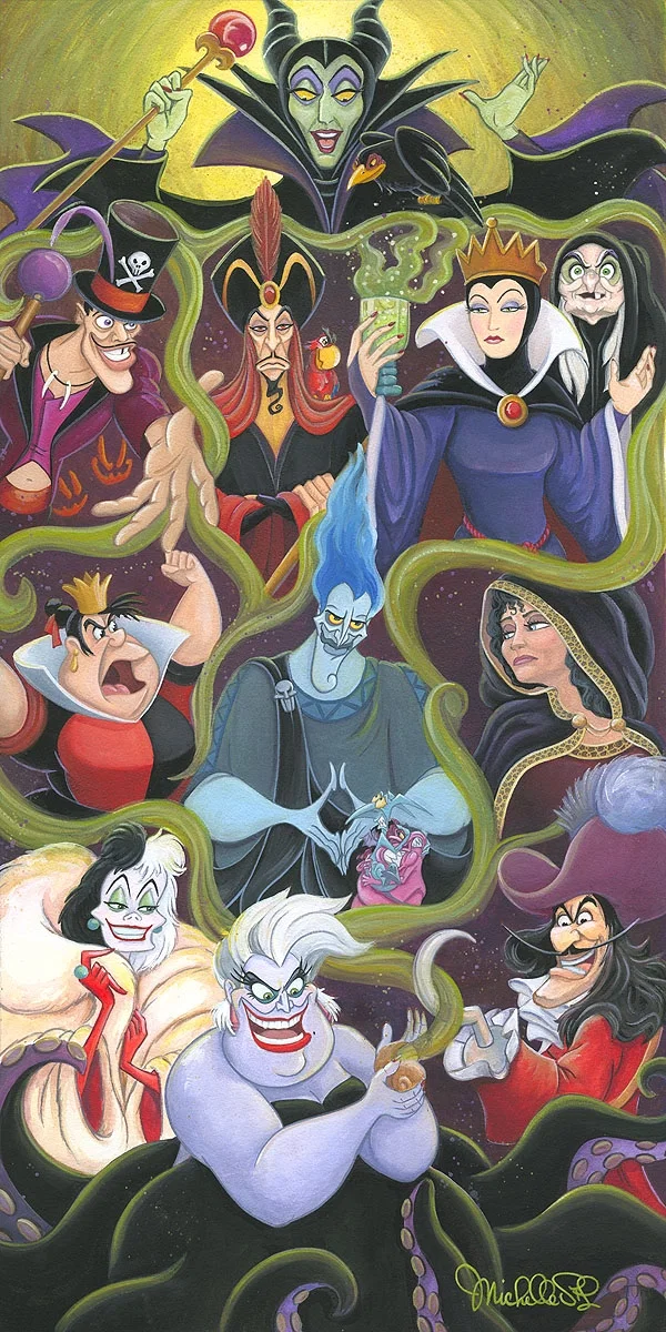 Collection of Villains by Michelle St Laurent — Hand-Embellished Giclee on Canvas