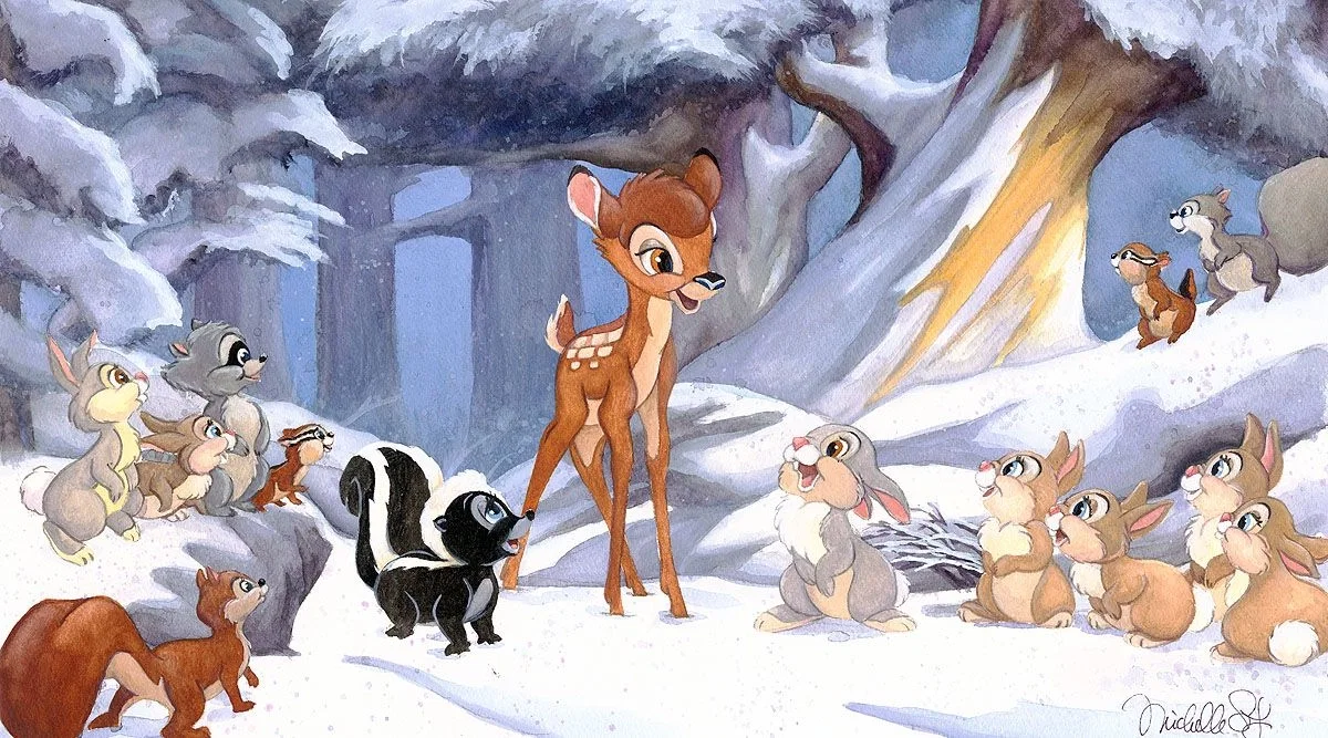 Cold Winter Woods - From Disney Bambi by Michelle St Laurent