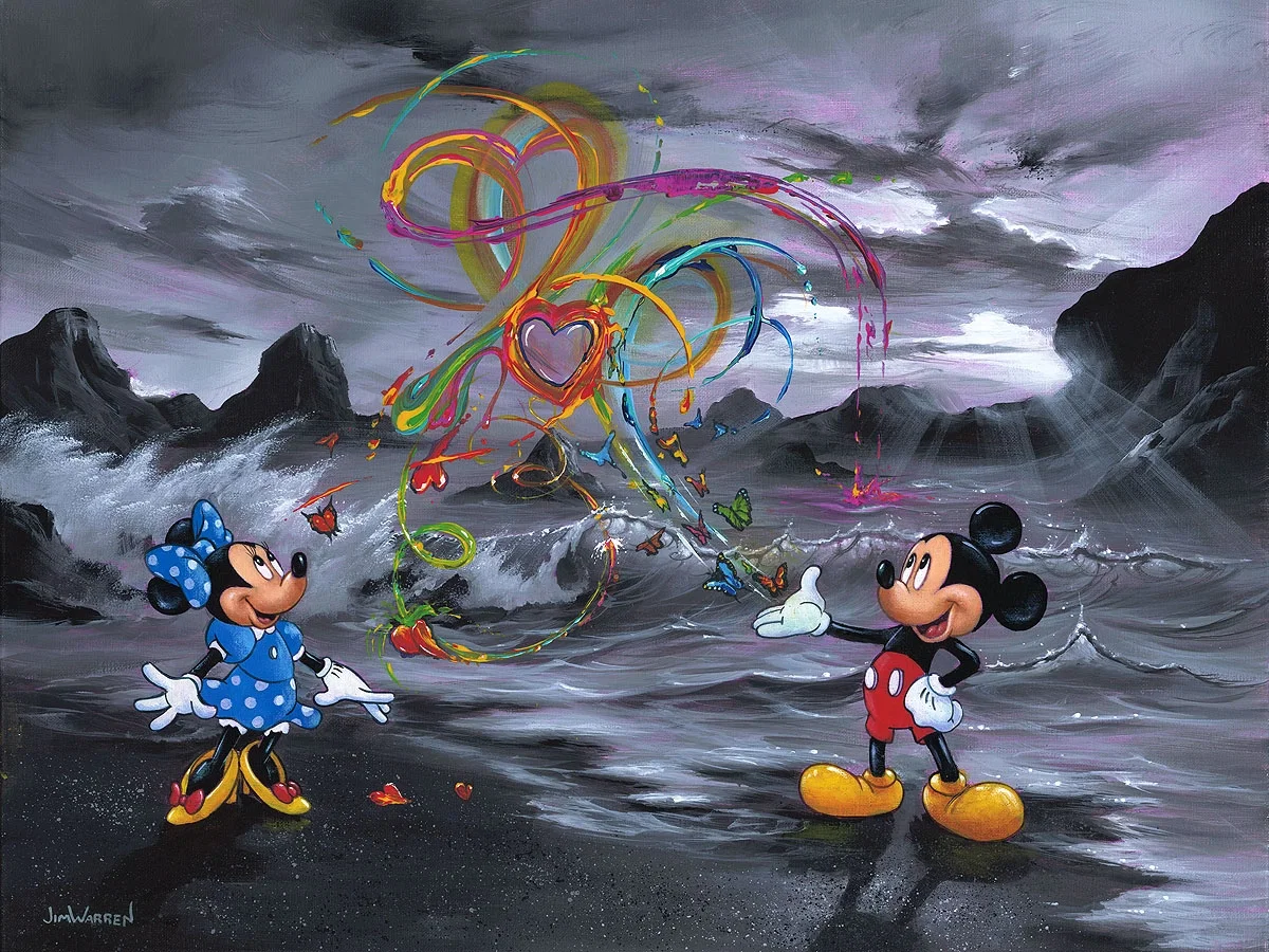 Colors of Love by Jim Warren — Hand-Embellished Giclee on Canvas