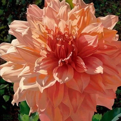 Singing Orange Dahlia by Brian Davis