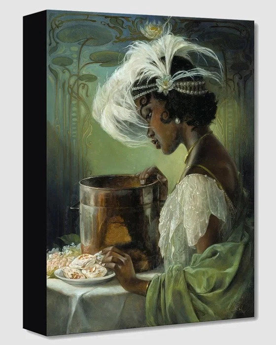Dig a Little Deeper Tiana From The Princess And The Frog by Heather Edwards — Gallery Wrapped Giclee On Canvas