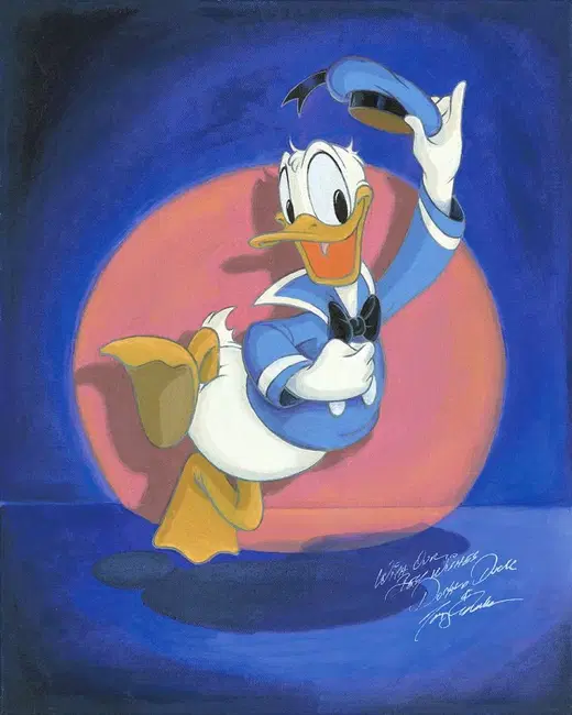 Donald in the Spotlght by Tony Anselmo | Disney Fine Art Donald in the Spotlght by Tony Anselmo | Disney Fine Art