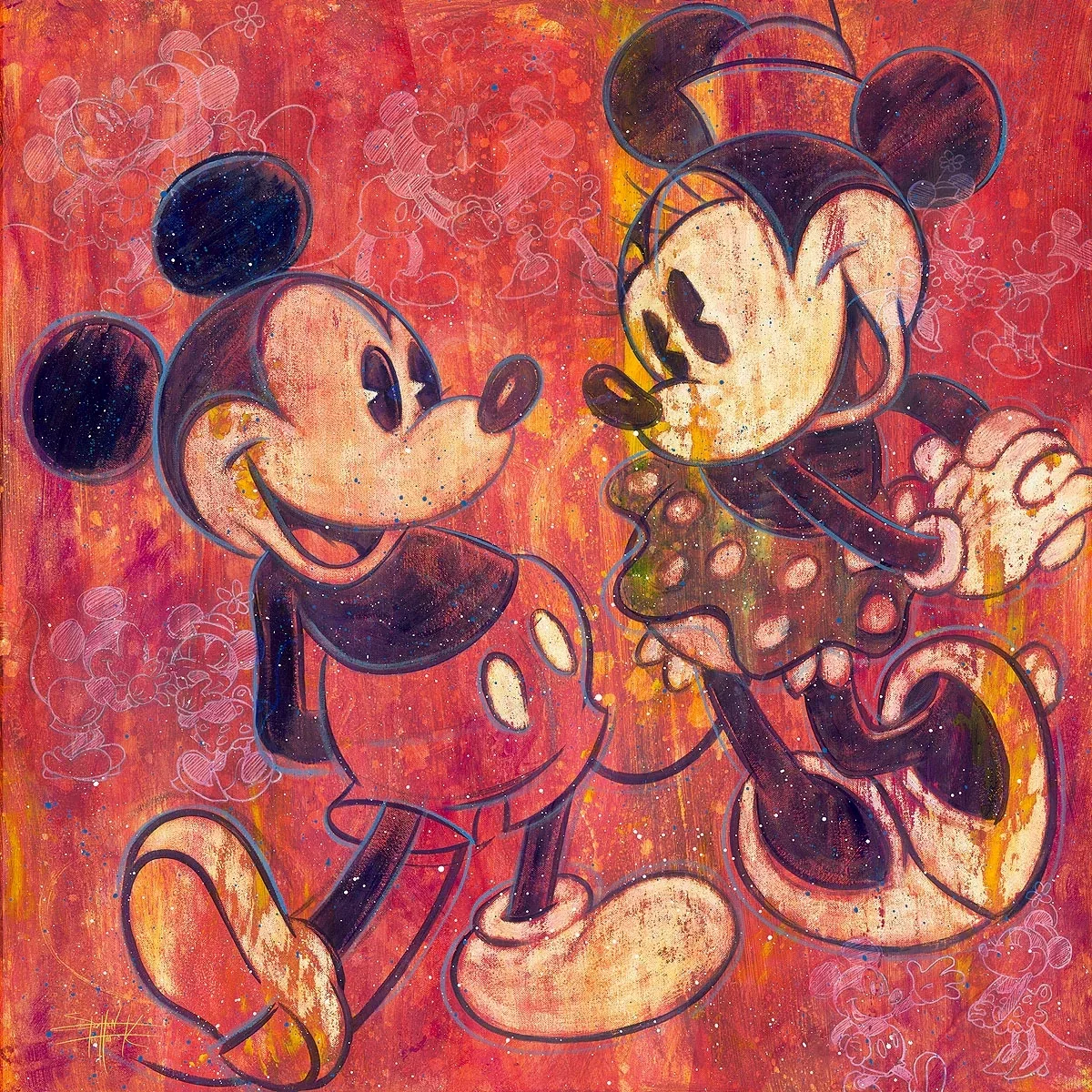 Drawn Together by Stephen Fishwick — Hand-Embellished Giclee on Canvas