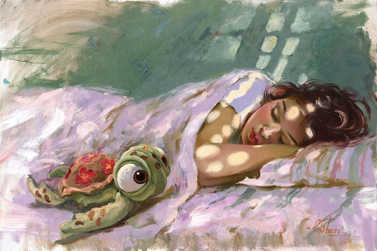 Dreaming of the Reef by Irene Sheri — Hand-Embellished Giclee on Canvas