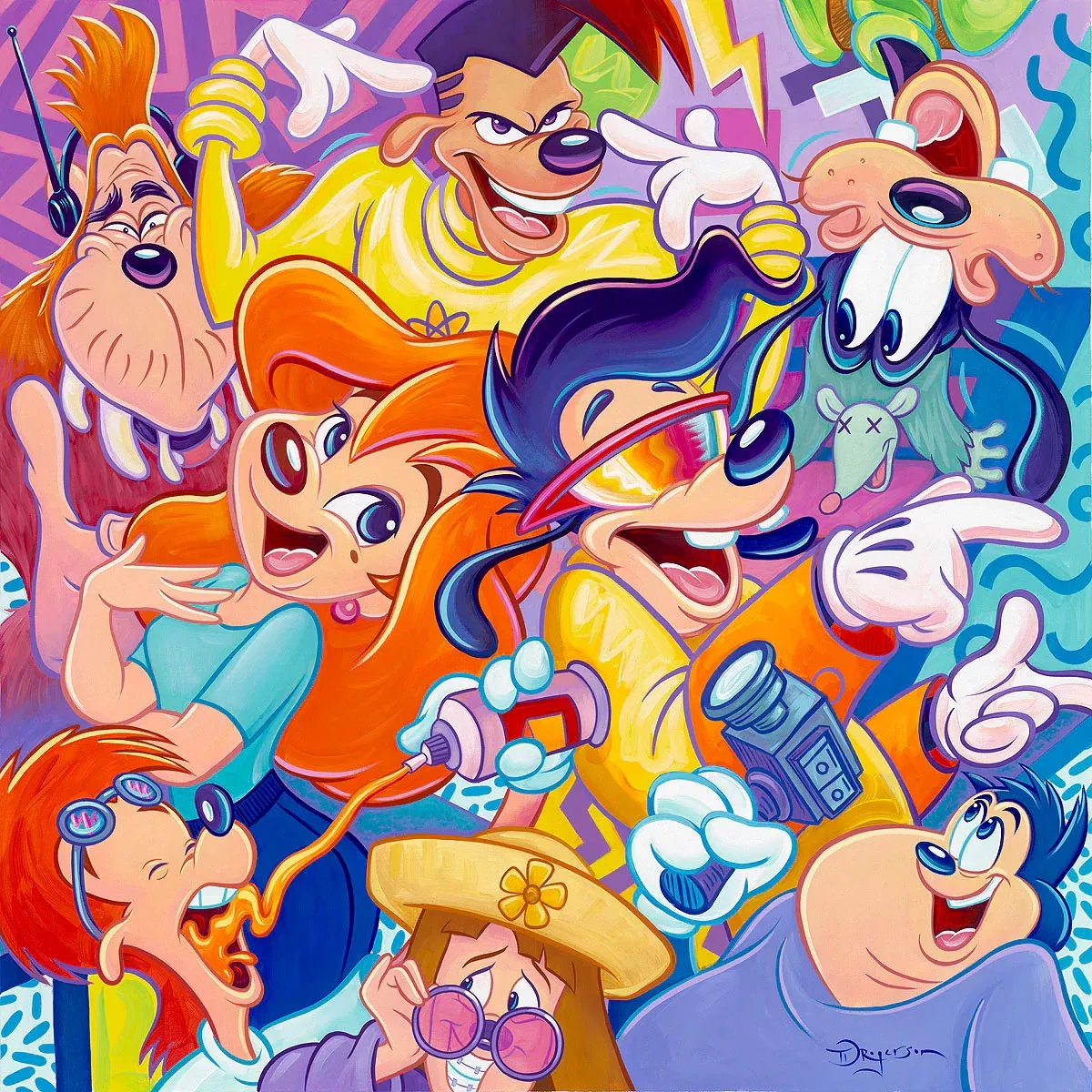 Electric Ensemble by Tim Rogerson — Hand-Embellished Giclee on Canvas