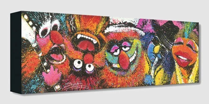 Electric Mayhem From The Muppets by Stephen Fishwick — Gallery Wrapped Giclee On Canvas