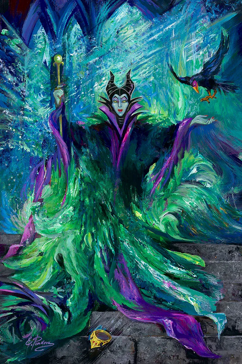 The Emerald Curse by Elena Penkova — Hand-Embellished Giclee on Canvas