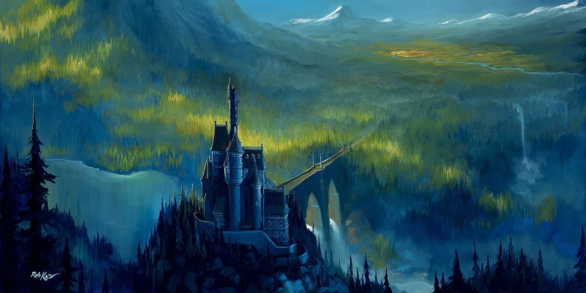 Enchanted Castle by Rob Kaz  — Hand-Embellished Giclee on Canvas