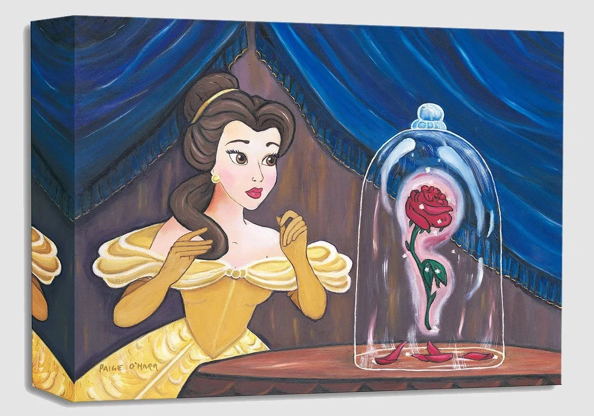 Enchanted Rose - From Disney Beauty and The Beast by Paige O Hara — Gallery Wrapped Giclee On Canvas