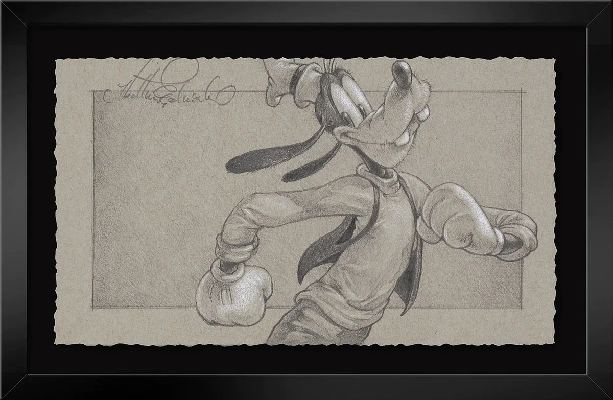 Things Not That Strange Are False Framed From Goofy by Heather Edwards — Graphite Hand Deckled Giclee on Paper